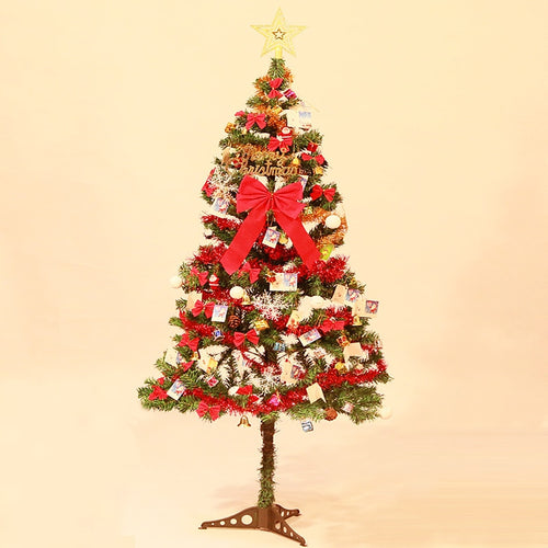 1.5 Meter Christmas Tree Set with Decorations Set Tree Holiday Arrangement Ornaments for Home Merry Christmas Decoration