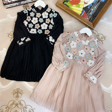 Load image into Gallery viewer, 1669A Flowers Sequins Brand Princess Baby Girl Christmas Dress Fall Spring Party Wedding Kid Dress For Girl Thanksgiving Clothes