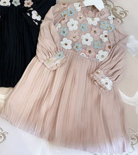 Load image into Gallery viewer, 1669A Flowers Sequins Brand Princess Baby Girl Christmas Dress Fall Spring Party Wedding Kid Dress For Girl Thanksgiving Clothes