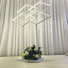 Load image into Gallery viewer, 2pcs Wedding Centerpieces Flower Holders Tabletop Centre Pieces Metal Road Lead Flower Rack for Wedding/Party Decoration G012