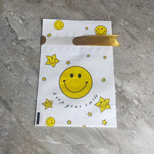 Load image into Gallery viewer, 1000 x Small Simple Smile &amp; Love Series Silk Drawstring Bags Baking Cookie Biscuit Gift Wrapper Wholesale