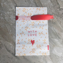 Load image into Gallery viewer, 1000 x Small Simple Smile &amp; Love Series Silk Drawstring Bags Baking Cookie Biscuit Gift Wrapper Wholesale