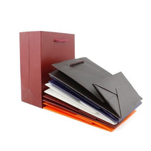 Load image into Gallery viewer, 1000pcs Kraft Gift Paper Bag Black Bag 11.5*7*15.5cm Small Paper Bags Wedding Jewelry Gift Handle Bag ZA5617