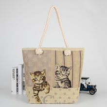 Load image into Gallery viewer, 300pcs Foldable Eco Shopping Bag Reusable Tote Pouch Women Student Fashion canvas Shoulder Bags Women Travel Storage Handbag