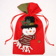 Load image into Gallery viewer, 100pcs Christmas Bags Santa Claus Gift Bag Kids Xmas Decoration Candy Bag Bauble Christmas Tree Ornaments Supplies ZA4627