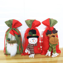 Load image into Gallery viewer, 100pcs Christmas Bags Santa Claus Gift Bag Kids Xmas Decoration Candy Bag Bauble Christmas Tree Ornaments Supplies ZA4627