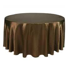 Load image into Gallery viewer, 5pcs X Satin 120&quot; Round Tableclothes Table Cloth Wedding Banquet Wedding Party Decor