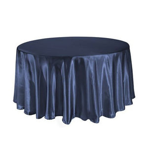 5pcs X Satin 120" Round Tableclothes Table Cloth Wedding Banquet Wedding Party Decor
