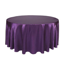 Load image into Gallery viewer, 5pcs X Satin 120&quot; Round Tableclothes Table Cloth Wedding Banquet Wedding Party Decor