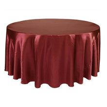 Load image into Gallery viewer, 5pcs X Satin 120&quot; Round Tableclothes Table Cloth Wedding Banquet Wedding Party Decor