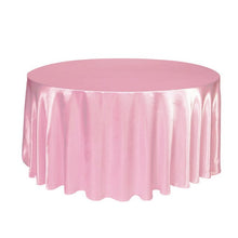 Load image into Gallery viewer, 5pcs X Satin 120&quot; Round Tableclothes Table Cloth Wedding Banquet Wedding Party Decor