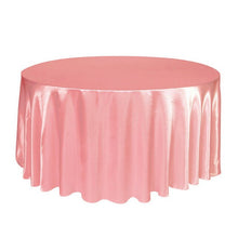 Load image into Gallery viewer, 5pcs X Satin 120&quot; Round Tableclothes Table Cloth Wedding Banquet Wedding Party Decor