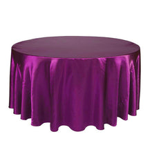 Load image into Gallery viewer, 5pcs X Satin 120&quot; Round Tableclothes Table Cloth Wedding Banquet Wedding Party Decor