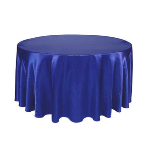 5pcs X Satin 120" Round Tableclothes Table Cloth Wedding Banquet Wedding Party Decor