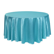 Load image into Gallery viewer, 5pcs X Satin 120&quot; Round Tableclothes Table Cloth Wedding Banquet Wedding Party Decor