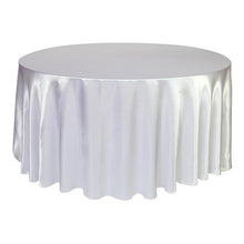 Load image into Gallery viewer, 5pcs X Satin 120&quot; Round Tableclothes Table Cloth Wedding Banquet Wedding Party Decor
